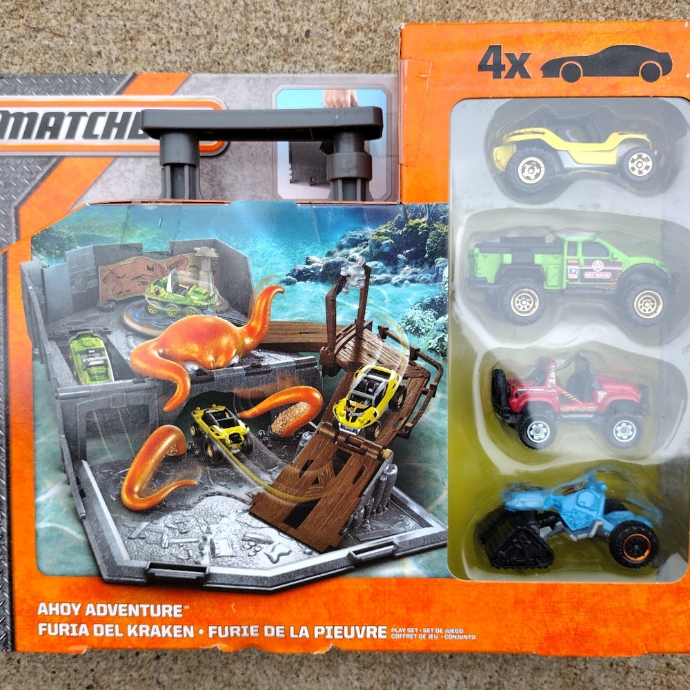 Matchbox Ahoy Adventure Set with 4 Off Road Vehicles - Picture 2 of 9